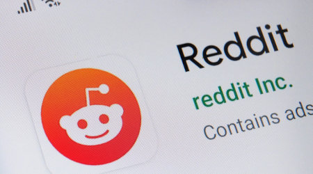 Reddit logo on a computer screen.
