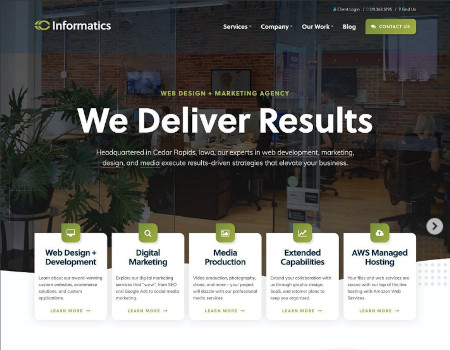 The new informatics website design